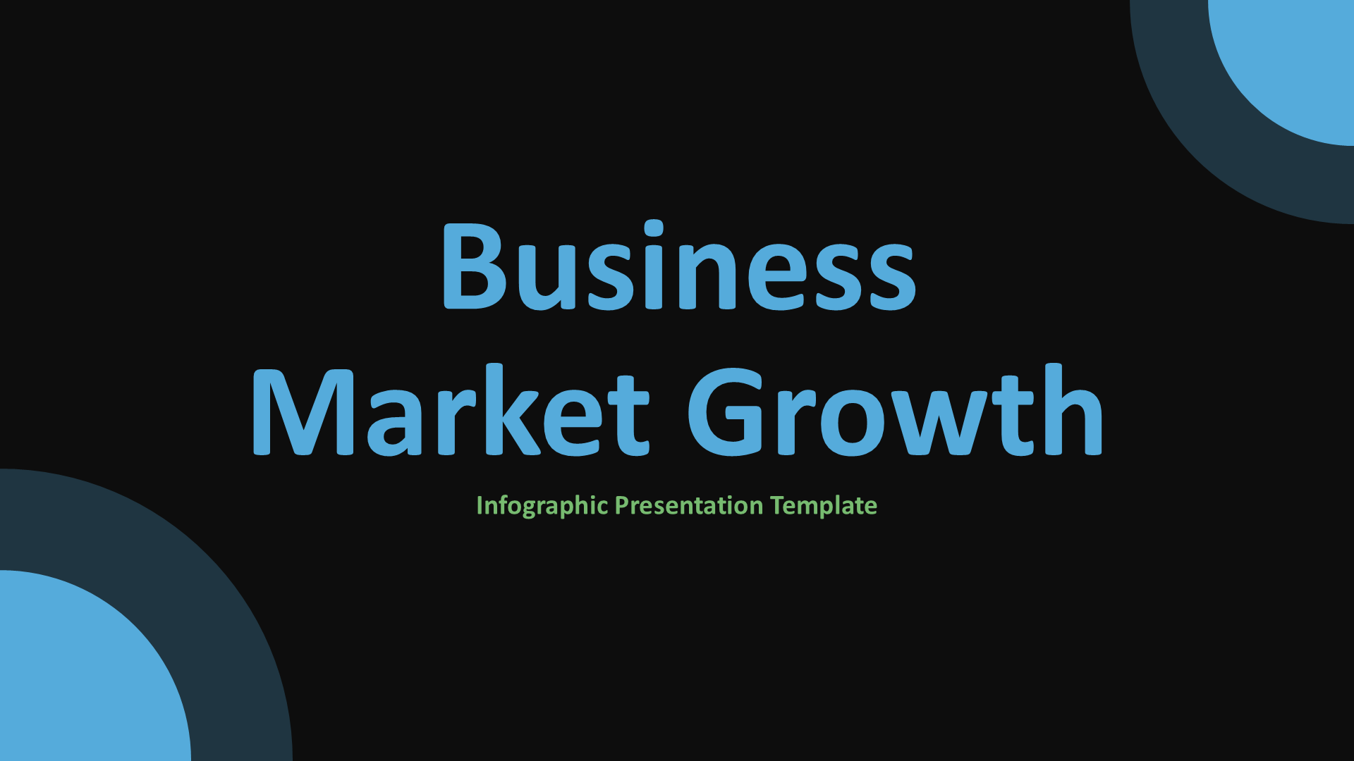 Market Growth - Dark Version slide 1